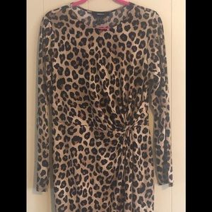 Leopard Stretch Body Con Dress